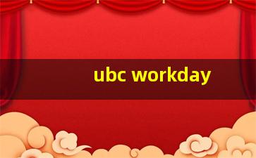 ubc workday